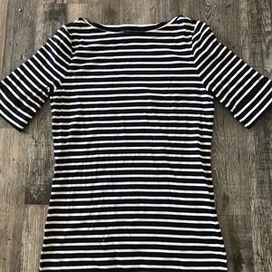 Lauren size Medium navy striped tee